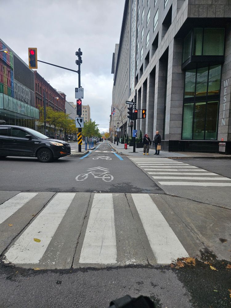 Photo of a cycling lane 