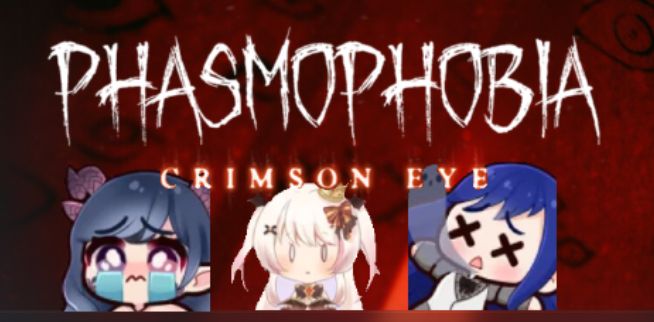 Me, Cinder, and Aredrino looking like prefessionul in Phasmo.