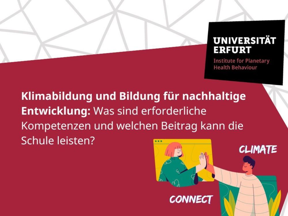 Klimabildung und Bildung für nachhaltige Entwicklung: Was sind erforderliche Kompetenzen und welchen Beitrag kann die Schule leisten?