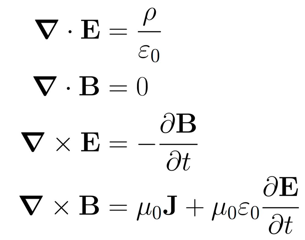 Maxwell's equations of electromagnetism 