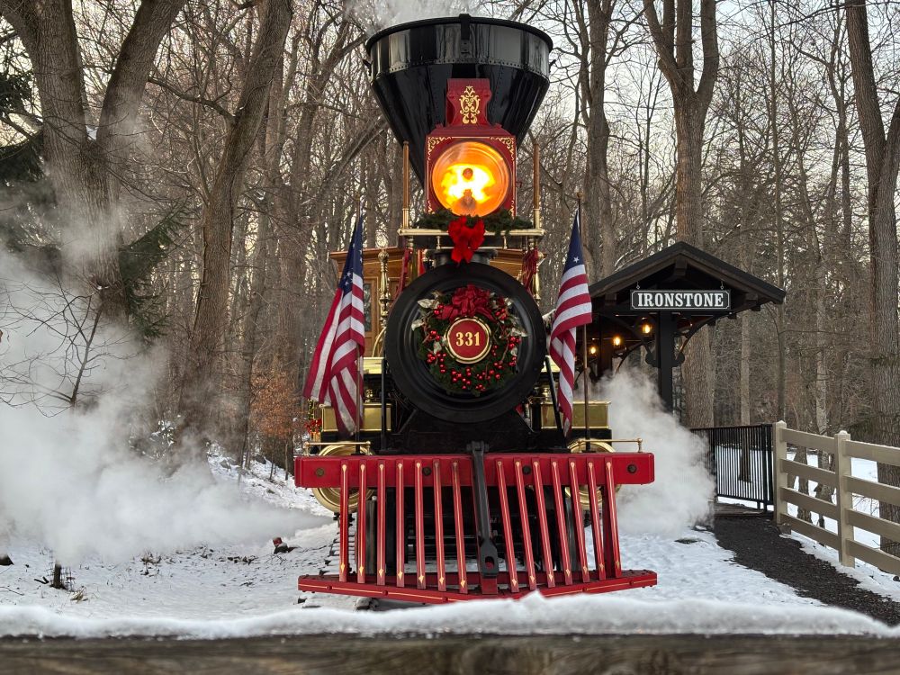 Stopped at Ironstone Halt, the current end of track.