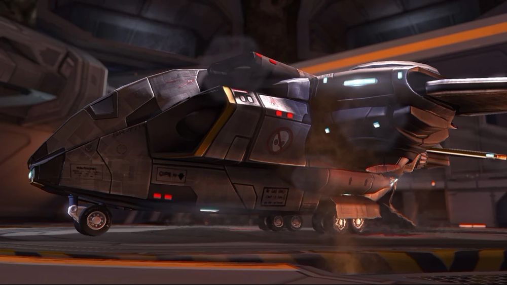 The Skyranger from XCOM: Enemy Unknown. Not technically a spaceship, but the sexiest take on a little dropship, IMO.