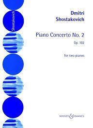 free scores Shostakovich Piano Concerto N 2 Andante For 2 Pianos sheet music, Noten, partitura, spartiti, 楽譜, 乐谱
