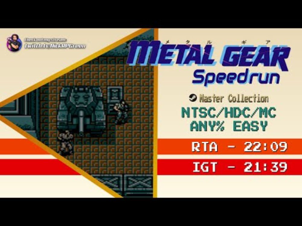 Metal Gear Speedrun - Master Collection Any% - 22:09