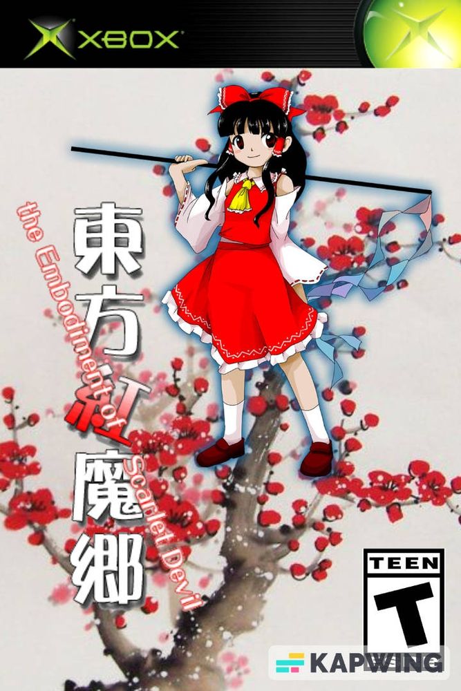 A 10000% real (sarcasm) Xbox box art for Touhou 6.