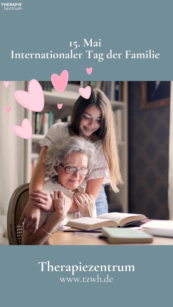 15. Mai – Internationaler Tag der Familie 💛
Heute feiern wir die wichtigste Gemeinschaft in unserem Leben: die Familie! Therapiezentrum Duisburg Moers