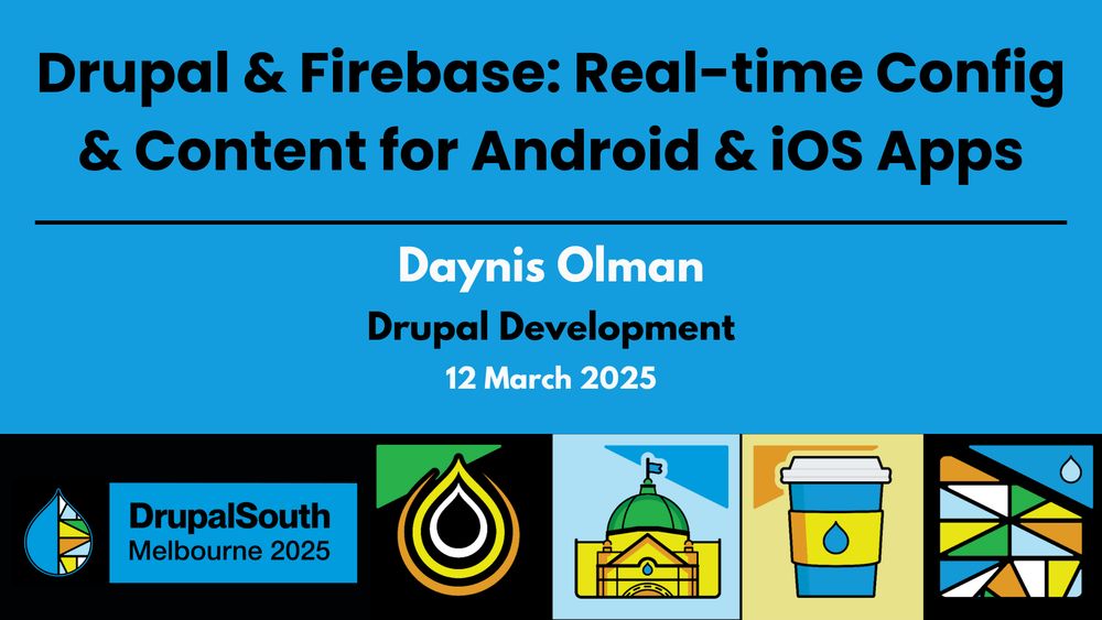 Drupal & Firebase: Real-time Config & Content for Android & iOS Apps / Drupal Development / Daynis Olman
https://youtu.be/n1dgskLJeKI

DrupalSouth Melbourne 2025 conference 
12 March 2025

See other videos: https://drupalsouth.org/events/drupalsouth-melbourne-2025/schedule
#Drupal #DrupalSouth #OpenSource #DrupalCMS #SplashAwards #Drupal11
