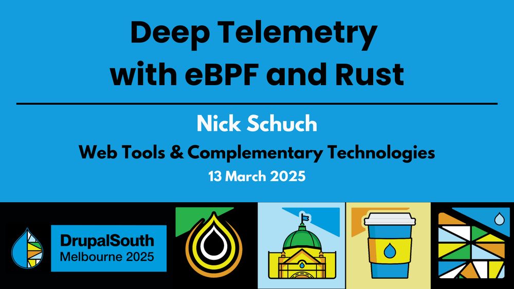 🎥 Video published
Building a Versatile Design System for Pacific Data Hub: Bridging Drupal Themes and Headless Frontends / Web Tools & Complementary Technologies / Rox Flame
https://youtu.be/ouvA0F5GrVs
Hashes and Nonces and Violations, Oh My! Everything you need to know about Content Security Policy (CSP) / Web Tools & Complementary Technologies / Michael Strelan
https://youtu.be/vYnm4AA45yw
Using generative tools to assist with software development [Lightning talk] / Web Tools & Complementary Technologies / Vladimir Roudakov
https://youtu.be/NIbeu3XsW7c
The Pygmy Stack: The Little Docker Helper Tool That Could [Lightning talk] / Web Tools & Complementary Technologies / Karl Hepworth
https://youtu.be/RnzHEyz4hzU
How we modernised our frontend tooling using Vite and Storybook / Web Tools & Complementary Technologies / Jack Taranto
https://youtu.be/QIzQZC6jRfg
Deep Telemetry with eBPF and Rust / Web Tools & Complementary Technologies / Nick Schuch
https://youtu.be/B-f6M_v-uPY

DrupalSouth Melbourne 2025 conference 
13 March 2025