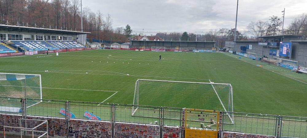 Leeres Stadion in Hoffenheim. Wie immer.