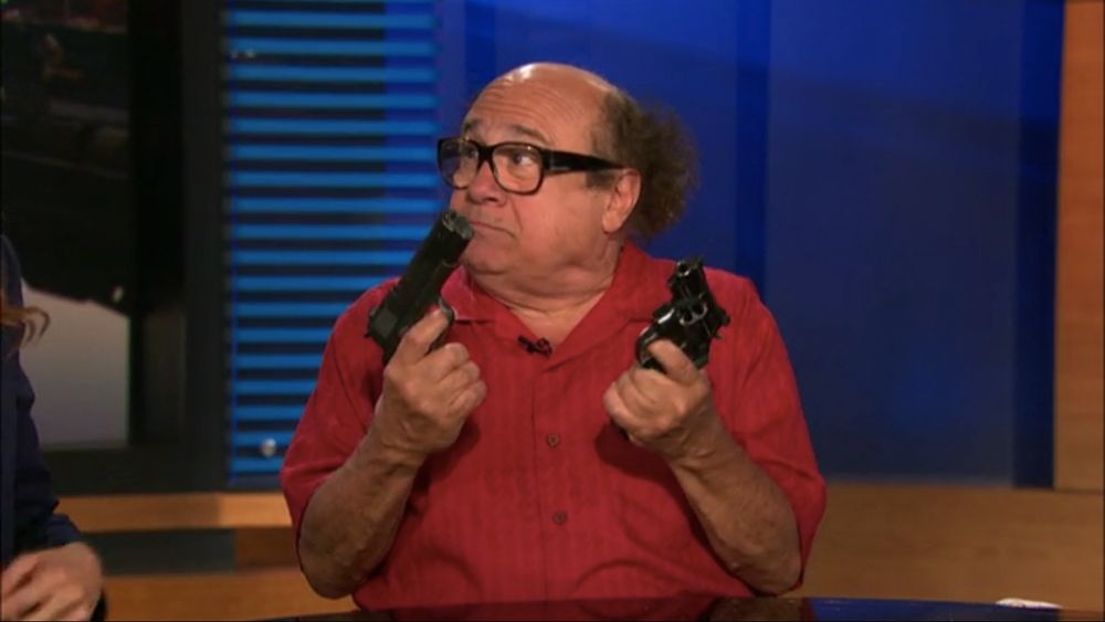 Frank Reynolds, about to start blastin'