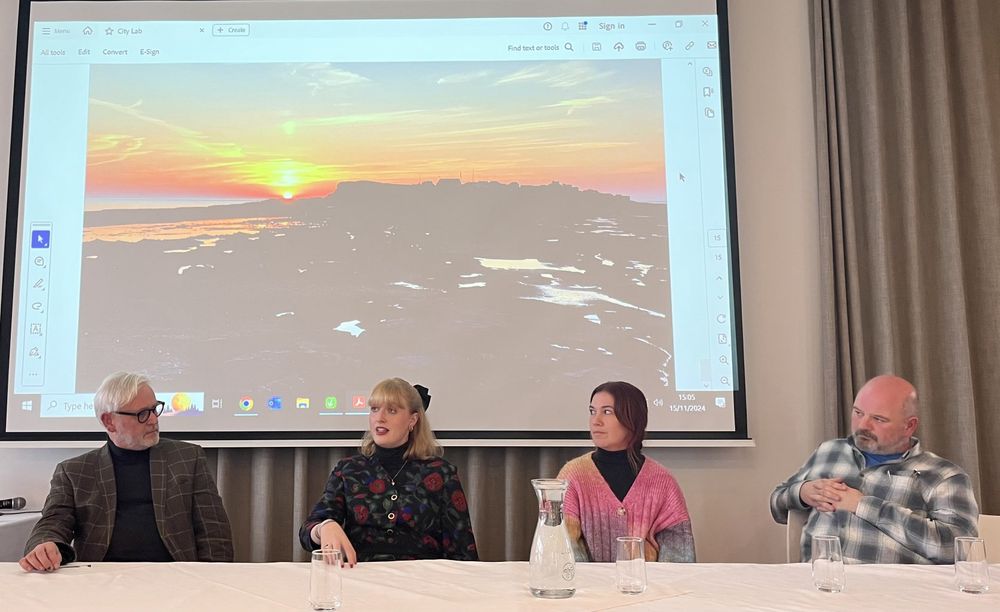 A conference panel 