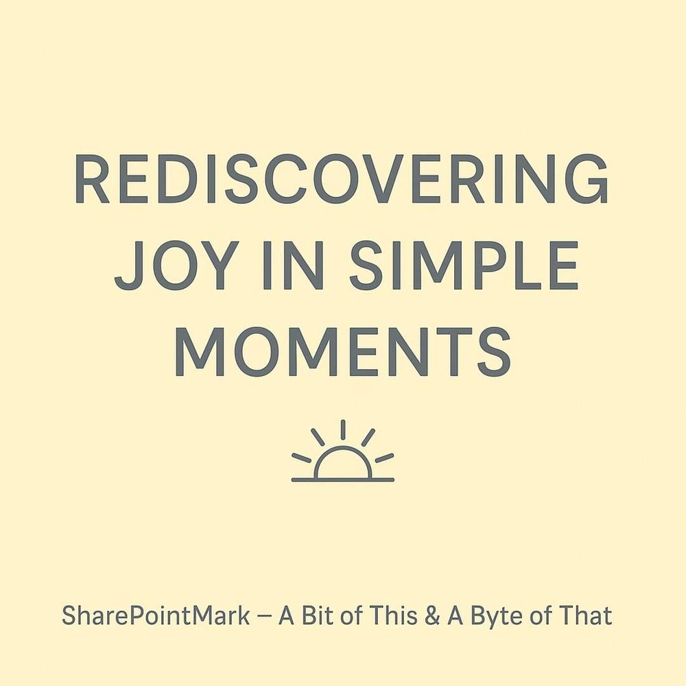 Rediscovering Joy in Simple Moments: learn how to notice and savour small daily experiences to cultivate steady happiness and resilience.