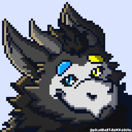 Pixel art portrait of Rondo's sona.