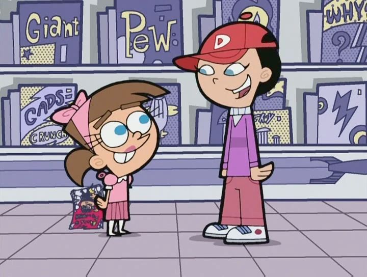 Timmy as Timantha and Trixie in boymode from that one trans episode of FOP.