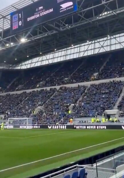 The South Stand at Everton Stadium.
