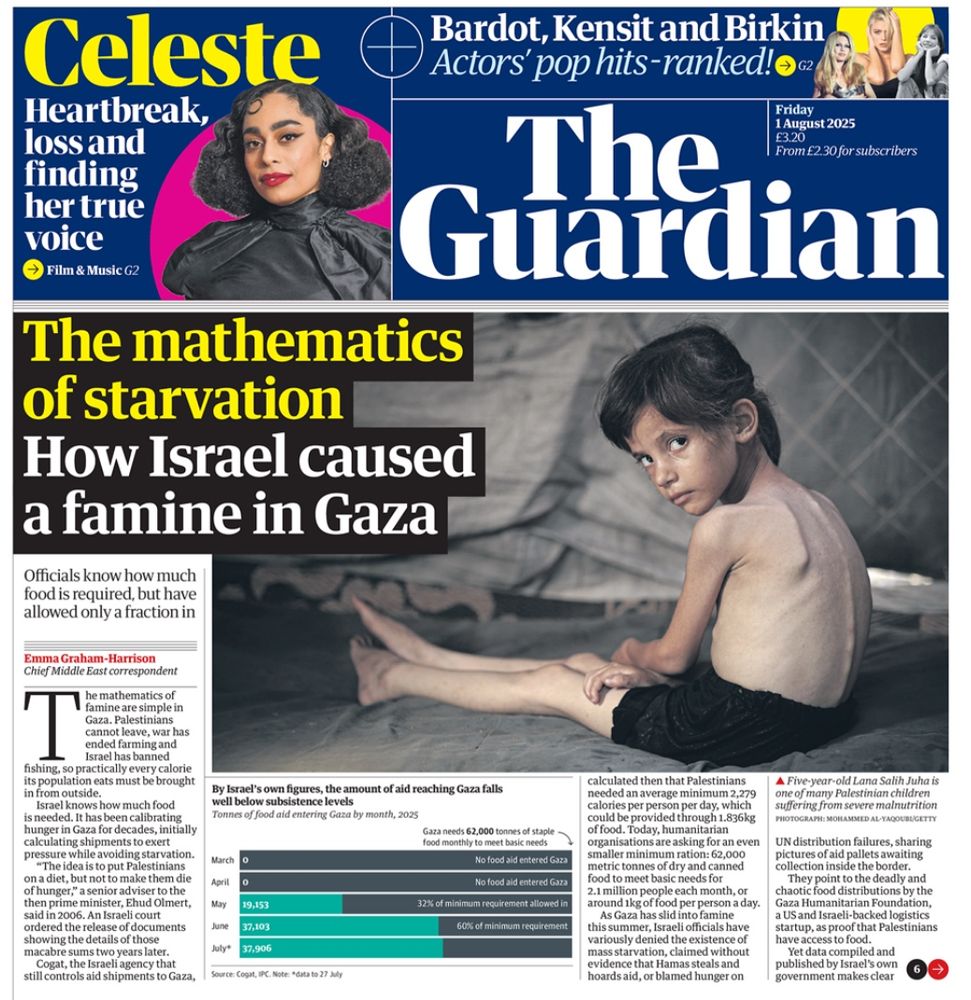 Headline: How Israel caused a famine in Gaza