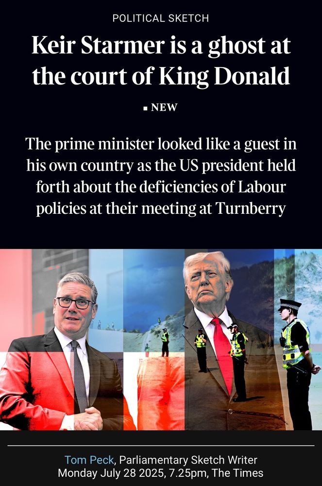 Starmer looked like a guest in his own country