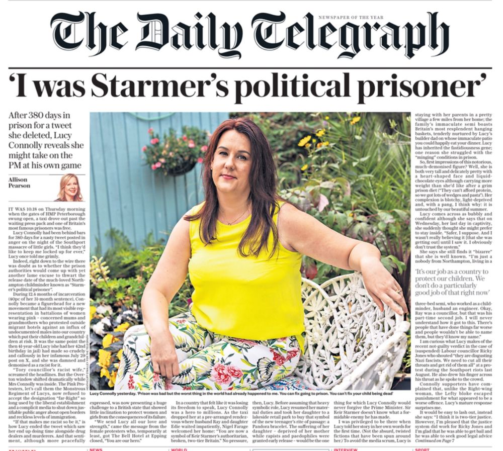 Headline: I was Starmer’s political prisoner 