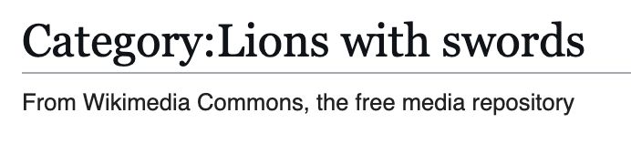 category: lions with swords