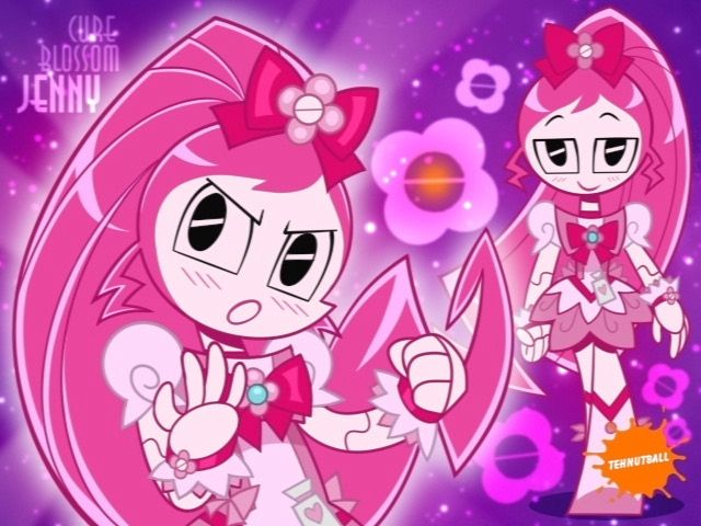 Jenny Wakeman (XJ9) from My Life as a Teenage Robot as Cure Blossom from Precure series (Heartcatch)