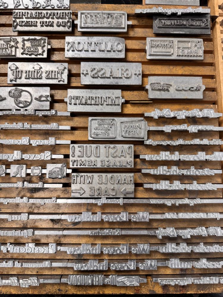 Collection of printing casts, Museum of Printing.