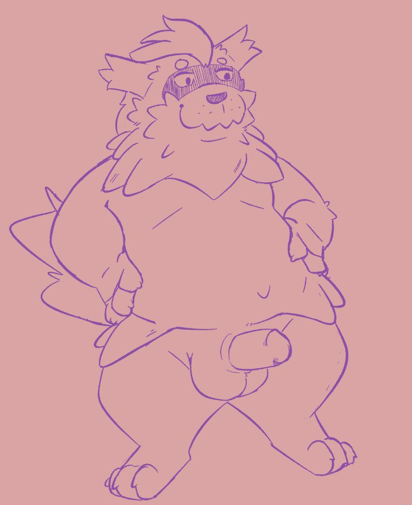 chubby zigzagoon doing a simple showing of goods