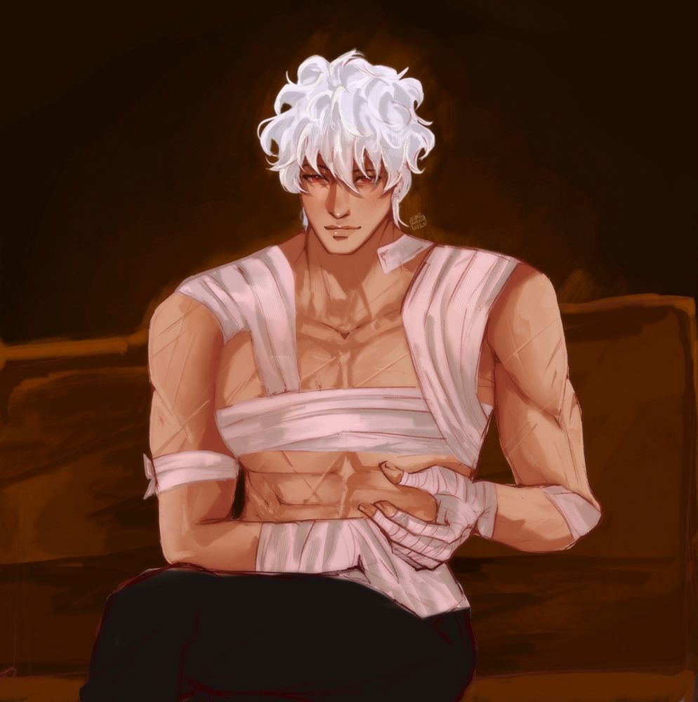 Fanart of Gintoki from Gintama