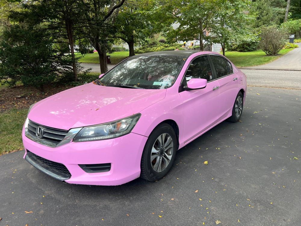 Pink Honda accord