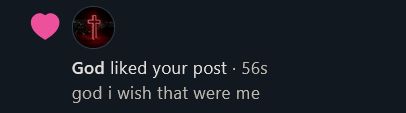 God liked your post
"God I wish that were me"