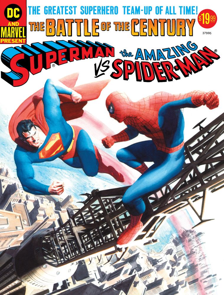 50TH ANNIVERSARY TREASURY EDITION SUPERMAN VS THE AMAZING SPIDER-MAN #1 FACSIMILE EDITION CVR B ALEX ROSS VAR
(W) Gerry Conway (A) Ross Andru, Neal Adams, John Romita Sr. (CA) Alex Ross
THE MAN OF TOMORROW AND THE WISECRACKING WEB-SLINGER TAKE ON LEX LUTHOR AND DOC OCK! Lex Luthor. Doctor Octopus. Two diabolical geniuses have joined forces to blackmail the world--and exact revenge upon their two most hated foes! With the Man of Steel and the amazing wall-crawler manipulated into battling one another, can the heroes break free and unite in time to turn the tide on their archenemies?

Retail:	
$19.99
Initial Due Date:	
11/24/2025
FOC Date:	
11/24/2025
In-Store Date:	
01/07/2026
UPC:
76194139627900131
Product Code:	
1125DC0201