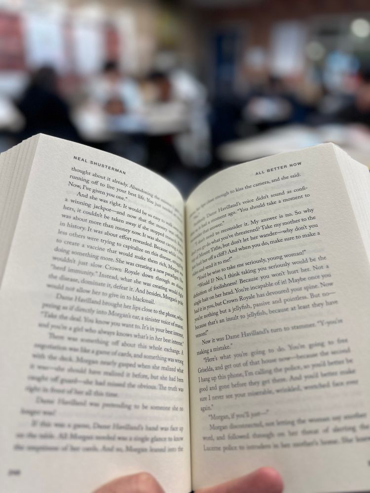 open book with blurred background 