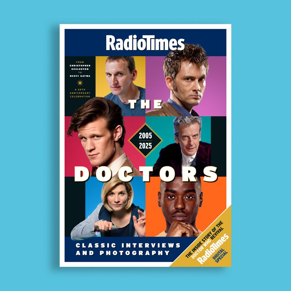 Cover to the new Radio Times digital bookazine The Doctors. 