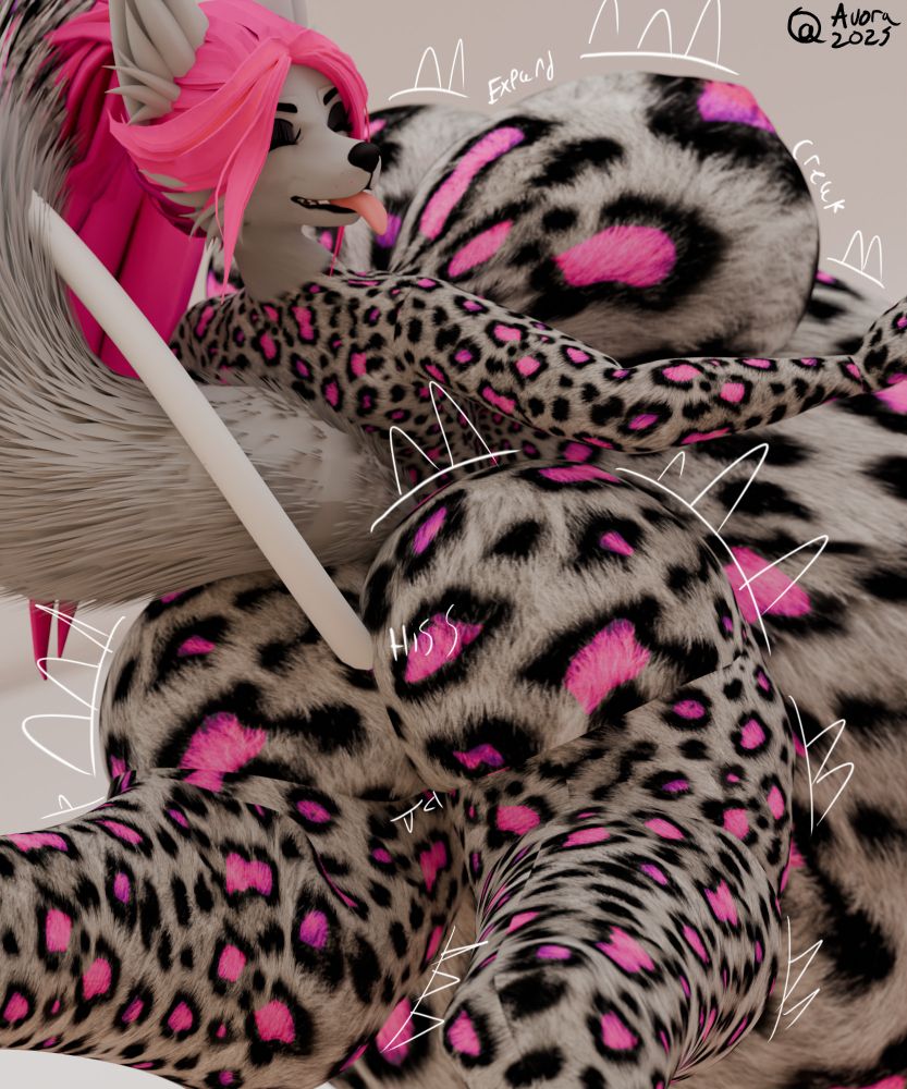 Auora inflating as per usual, but with the camera focused on her ass as she grows.