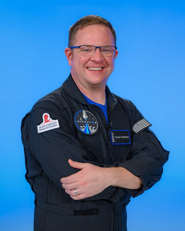 Official portrait of Christopher Sembroski. Pic: Inspiration4/John Kraus Photos, CC BY-NC-ND 2.0