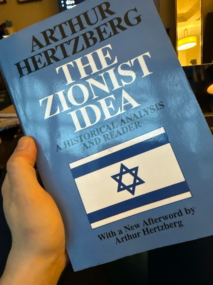 A photo of a book called “The Zionist Idea” a collection of essays by Zionists from the 19th and 20th centuries. 