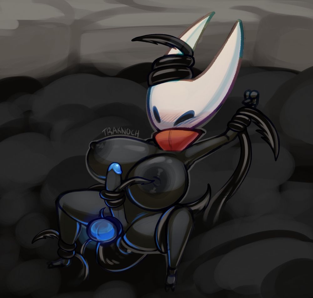 Hornet being grabbed by Void Tendrils, balls full of sweet blue Life Blood