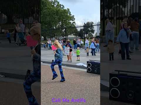 Call Me Antifa by The Resistance in front of the White House 10/12/25 #showmeyourhellhole