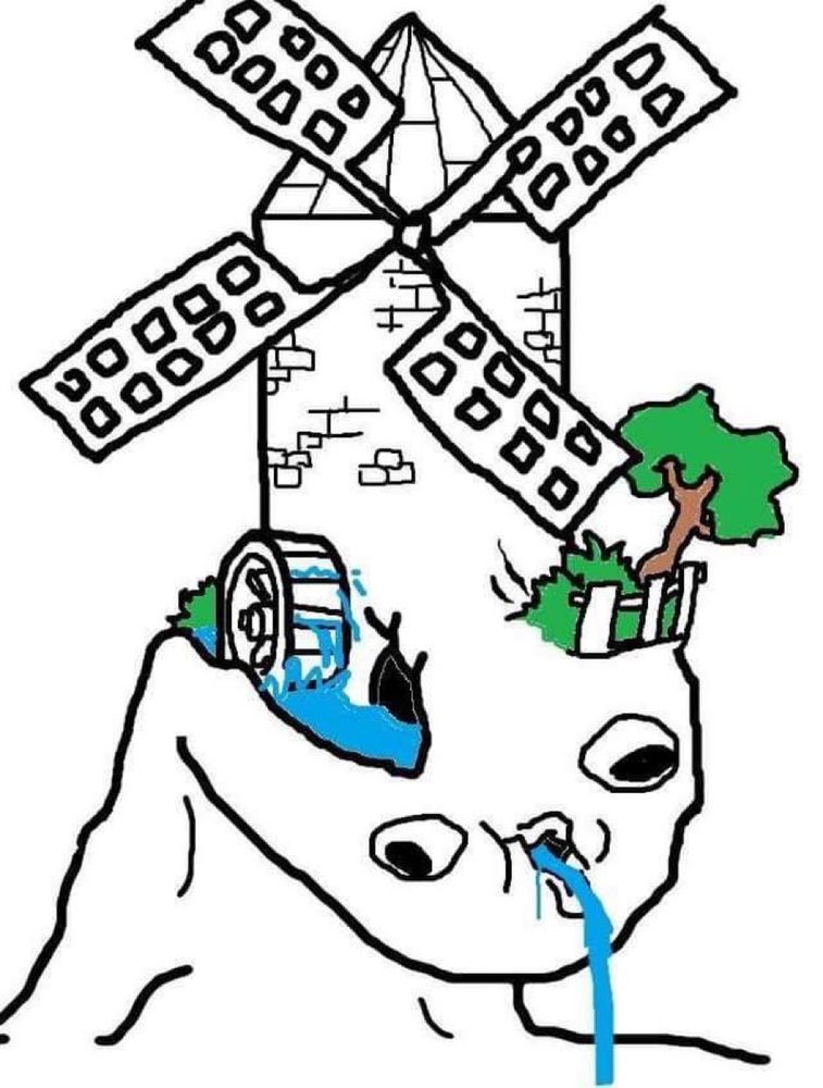 Windmill brain man
