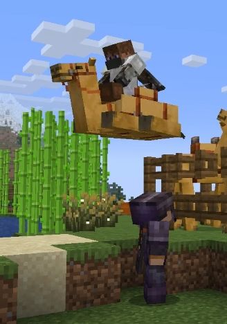 ikeberg floating with camel