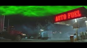 Scene from the movie Maximum Overdrive where the sky is ectoplasm green