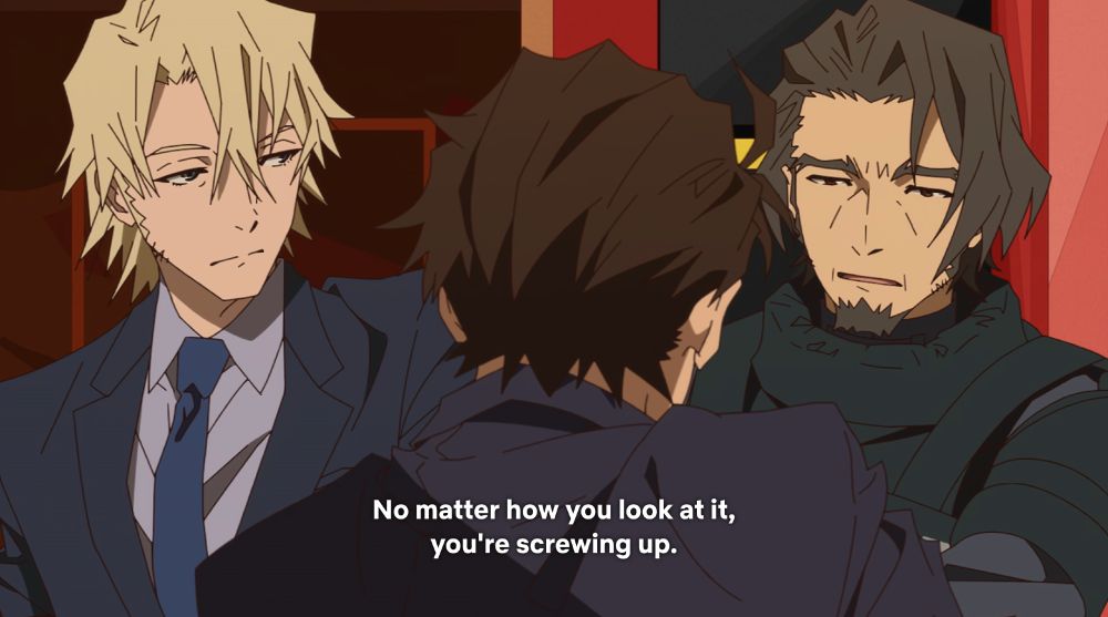 He looks at Oz. Oz agrees: "No matter how you look at it, you're screwing up."