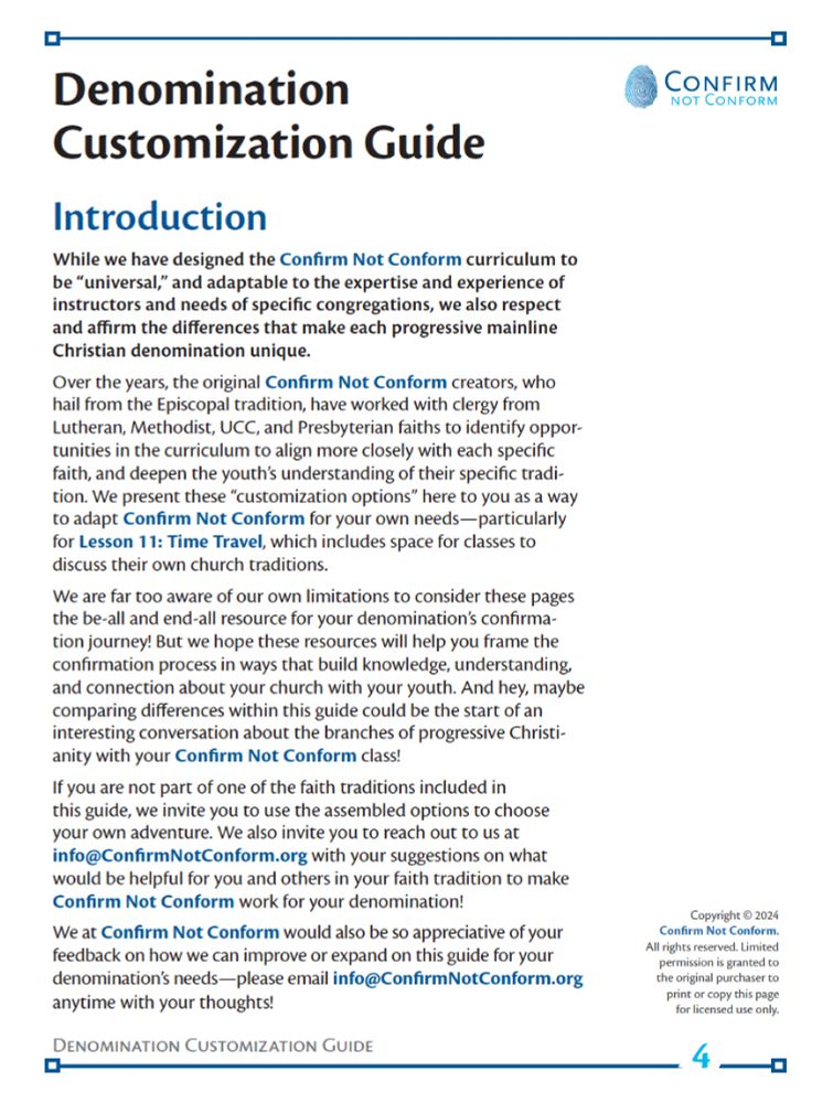 Screenshot of the Introduction to the "Denomination Customization Guide".