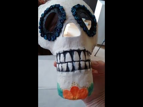 Day of the Dead mixed media canvas/Unmasking the Soul