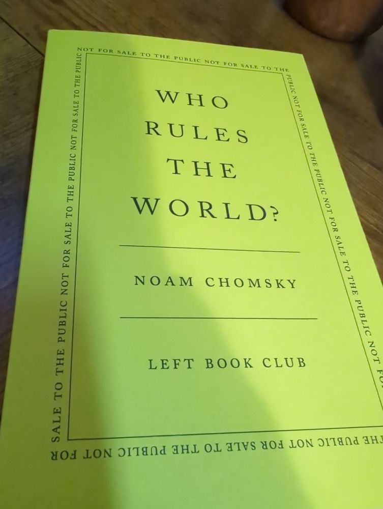 Cover of book Who Rules the World by Noam Chomsky
