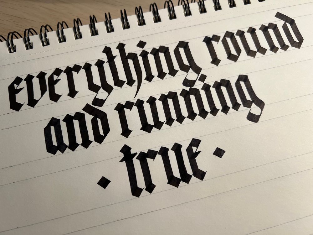 #calligraphy #textura #blackletter
