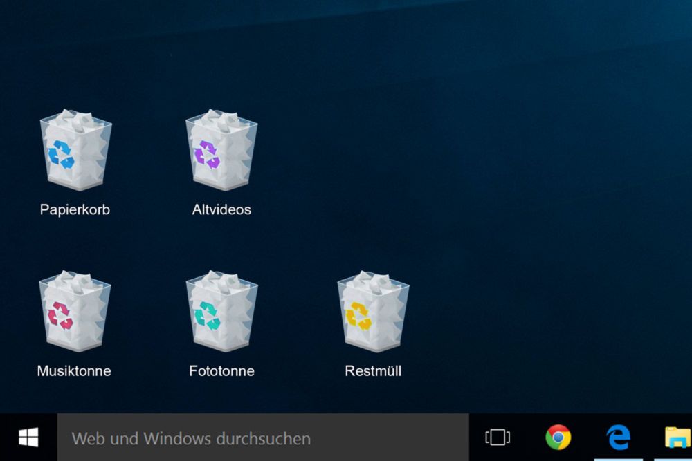 Fünf verschiedene Papierkörbe: Microsoft führt Mülltrennung bei Dateien ein