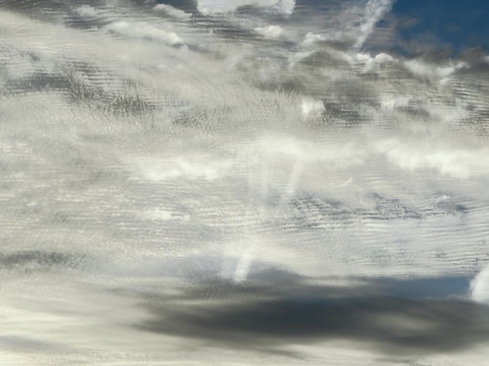Weird cloud formation of crinkle cut and crimped 