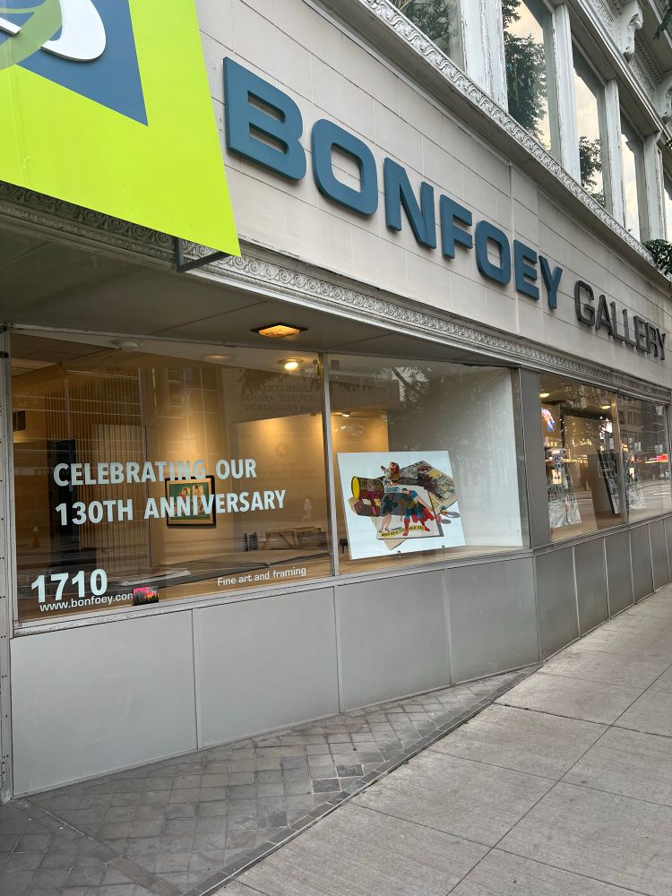 Outside of a gallery