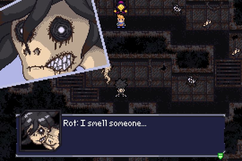 The party confronts Rot, who says "I smell someone".