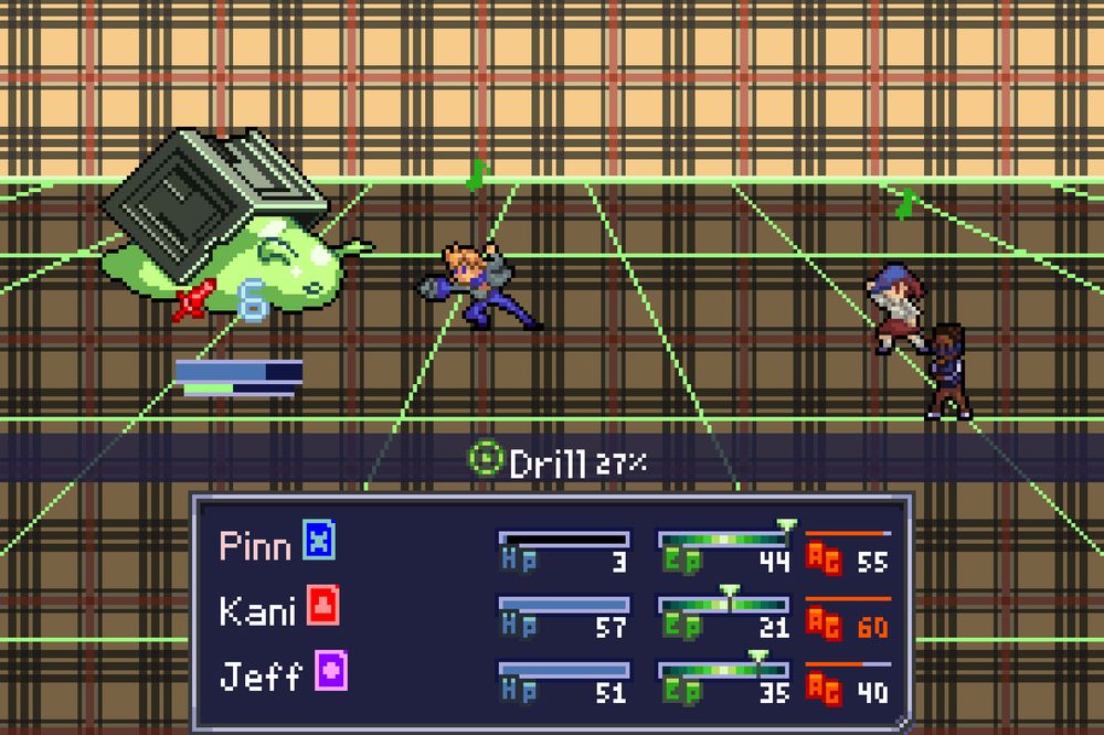 Pinn uses Drill against a Squail!